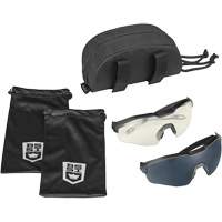 Ensemble de cache-œil pour lunettes de s&eacute;curit&eacute; MY6, Lentille Transparent/Fum&eacute;e, Antibu&eacute;e/Anti-&eacute;gratignures, ANSI Z87+ Nuna Depot Inc.