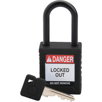 Velocity Safety Lockout Padlock, Safety Padlock, Keyed Different, Nylon, 1-1/2" Width Nuna Depot Inc.