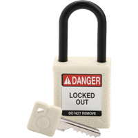 Cadenas de verrouillage de s&eacute;curit&eacute; Velocity, Blanc, Cl&eacute;s diff&eacute;rentes, Nylon, Largeur de 1-1/2" Nuna Depot Inc.