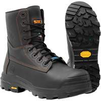 Bottes de travail Metpro Flex avec protecteur m&eacute;tatarsien, Cuir, Taille 4, Imperm&eacute;able Nuna Depot Inc.