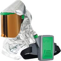 Respirateur &agrave; chaleur radiante Z-Link avec souffleur & montage &agrave; la ceinture, Respirateur &agrave; masque/Capuchon & visi&egrave;re, Pile Lithium-ion Nuna Depot Inc.