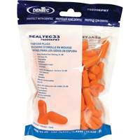 SEALTEC33 Orange Disposable Foam Earplugs, Bulk - Polybag Nuna Depot Inc.