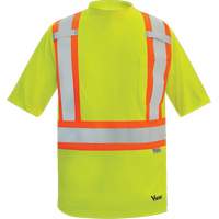 Viking&reg; Safety Bamboo Lined T-shirt, Polyester, Small, High Visibility Lime-Yellow Nuna Depot Inc.
