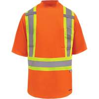 Viking&reg; Safety Bamboo Lined T-shirt, Polyester, Small, High Visibility Orange Nuna Depot Inc.