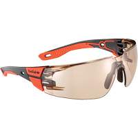 RUSH+ 2.0 M/L Safety Glasses with Black & Red Frame, Copper Lens, Anti-Fog/Anti-Scratch, ANSI Z87+ Nuna Depot Inc.