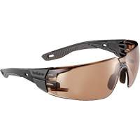 RUSH+ 2.0 M/L Safety Glasses with Black & Grey Frame, Bronze Lens, Anti-Fog/Anti-Scratch, ANSI Z87+ Nuna Depot Inc.