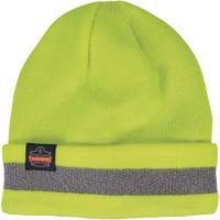 N-Ferno&reg; Reflective, Cuffed Rib Knit Winter Hat, Acrylic Lining, One Size, High-Visibility Lime Green Nuna Depot Inc.