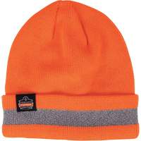 N-Ferno&reg; Reflective, Cuffed Rib Knit Winter Hat, Acrylic Lining, One Size, Orange Nuna Depot Inc.
