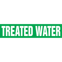 "Tower Water Return" Pipe Markers, Self-Adhesive, 4" H x 24" W, White on Green Nuna Depot Inc.