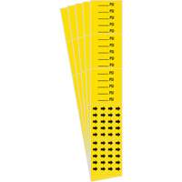 "PSI" Pipe Markers, Self-Adhesive, 2-1/4" H x 2-3/4" W, Black on Yellow Nuna Depot Inc.