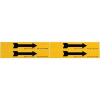 Arrow Pipe Marker, Self-Adhesive, 1-1/8" H x 7" W, Black on Yellow Nuna Depot Inc.