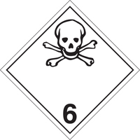 Toxic Materials TDG Placard, Plastic Nuna Depot Inc.