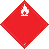 Plaque-&eacute;tiquette TMD pour gaz inflammables, Vinyle adh&eacute;sif Nuna Depot Inc.