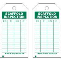 Inspection Record Tags, Polyester, 4" W x 7" H, English Nuna Depot Inc.