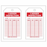 Inspection Record Tags, Polyester, 4" W x 7" H, English Nuna Depot Inc.