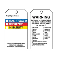 &eacute;tiquettes auto-plastifiantes du droit &agrave; l'information, Polyester, 3" la x 5-3/4" h, Anglais Nuna Depot Inc.