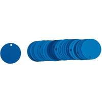 Blank Round Valve Tags, Aluminum, 2" dia Nuna Depot Inc.