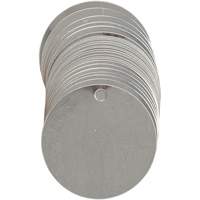 Blank Write-On Valve Tags, Stainless Steel, 2" dia Nuna Depot Inc.