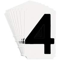 &eacute;tiquettes de lettres et chiffres gothiques individuels Quick-Align, 4, 4" h, Noir Nuna Depot Inc.