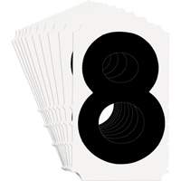 &eacute;tiquettes de lettres et chiffres gothiques individuels Quick-Align, 8, 4" h, Noir Nuna Depot Inc.