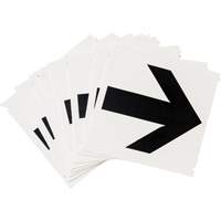 &eacute;tiquettes de lettres et chiffres gothiques individuels Quick-Align, Symbole de fl&egrave;che, 4" h, Noir Nuna Depot Inc.