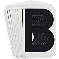 &eacute;tiquettes de lettres et chiffres gothiques individuels Quick-Align, B, 4" h, Noir Nuna Depot Inc.