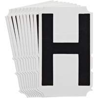 &eacute;tiquettes de lettres et chiffres gothiques individuels Quick-Align, H, 4" h, Noir Nuna Depot Inc.