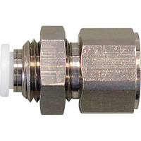 Raccord de cloison femelle filet&eacute;e Topfit, 1/4" dia., Polym&egrave;re Nuna Depot Inc.