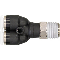 Raccord m&acirc;le en Y filet&eacute; Topfit, 1/4" dia., Polym&egrave;re Nuna Depot Inc.