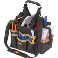 Grands porte-outils pour &eacute;lectriciens et travaux de maintenance, Polyester, 23 pochettes, Noir Nuna Depot Inc.