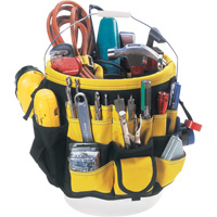 Organisateur pour seau &agrave; outils, 6" lo x 11" la x 12" h, Nylon, Noir/Jaune Nuna Depot Inc.