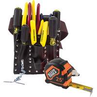 ENS OUTILS ELECTRICIEN A/POCHETTE CEINTURE, Cuir, Blanc Nuna Depot Inc.
