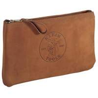 Pochette &agrave; outils avec sac &agrave; fermeture &agrave; glissi&egrave;re, Cuir, 1 pochettes, Brun Nuna Depot Inc.
