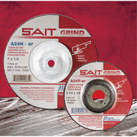 A24N Fast Grinding Wheel, 6" x 1/4", 7/8" Arbor, Aluminum Oxide, Type 27 Nuna Depot Inc.