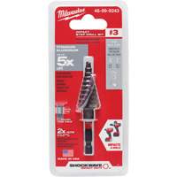 #3 Shockwave Impact Duty Step Drill Bit, 3/16" - 3/4" , 1/16" Increments, Titanium Nuna Depot Inc.