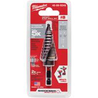 #8 Shockwave Impact Duty Step Drill Bit, 1/2" - 1" , 1/16" Increments, Titanium Nuna Depot Inc.