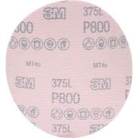 Hookit 375L Film Disc, 6" Dia., P800 Grit, Aluminum Oxide Nuna Depot Inc.