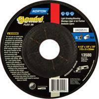 Gemini&reg; Flexible Mini Disc Depressed Centre Wheel, 4-1/2" x 1/8", 7/8" Arbor, Aluminum Oxide, Type 27 Nuna Depot Inc.