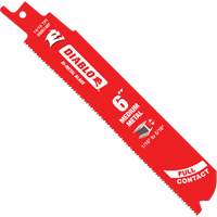 Lame de scie alternative de s&eacute;rie moyenne pour le m&eacute;tal, Bim&eacute;tal, 14-18 Dents par pouce, 6" lo x 1" la Nuna Depot Inc.