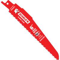 Lame de scie alternative pour la d&eacute;molition et les m&eacute;taux &eacute;pais, Bim&eacute;tal, 8-10 Dents par pouce, 6" lo Nuna Depot Inc.