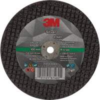 Silver Cut-Off Wheel, 4" x 0.04", 1/4"-28 Arbor, Type 1, Ceramic, 19100 RPM Nuna Depot Inc.