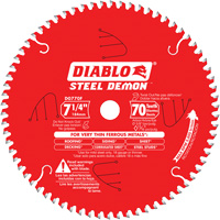Lame de scie &agrave; d&eacute;couper Steel Demon, 7-1/4", 70 dents, Pour M&eacute;tal Nuna Depot Inc.