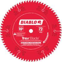 Lame de scie &agrave; d&eacute;couper Trex Blade, 10", 72 dents, Pour Plastique/Plastique Nuna Depot Inc.