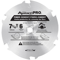 Lame de scie AvantiPro, 7-1/4", 6 dents, Pour B&eacute;ton de fibre Nuna Depot Inc.
