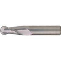 Fraise &agrave; embout sph&eacute;rique pour usage g&eacute;n&eacute;ral, 1/2" dia., 4" lo, 2 cannelures, Carbure Nuna Depot Inc.