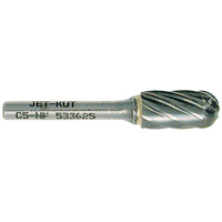 C5-NF JET-KUT&reg; Ball Nose Shape Bur for Aluminum/Non-ferrous Materials, 1/2" Dia. Nuna Depot Inc.