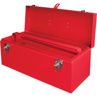 ATB100 Portable Tool Box with Metal Tool Tray, 8-3/4" D x 21" W x 9" H, Red Nuna Depot Inc.