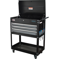 Utility Cart, 4 Drawers, 18" L x 33" W x 39" H, Black Nuna Depot Inc.