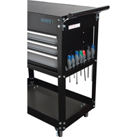 Utility Cart, 4 Drawers, 18" L x 33" W x 39" H, Black Nuna Depot Inc.