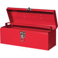 ATB100 Portable Tool Box with Metal Tool Tray, 6" D x 16" W x 6-1/2" H, Red Nuna Depot Inc.